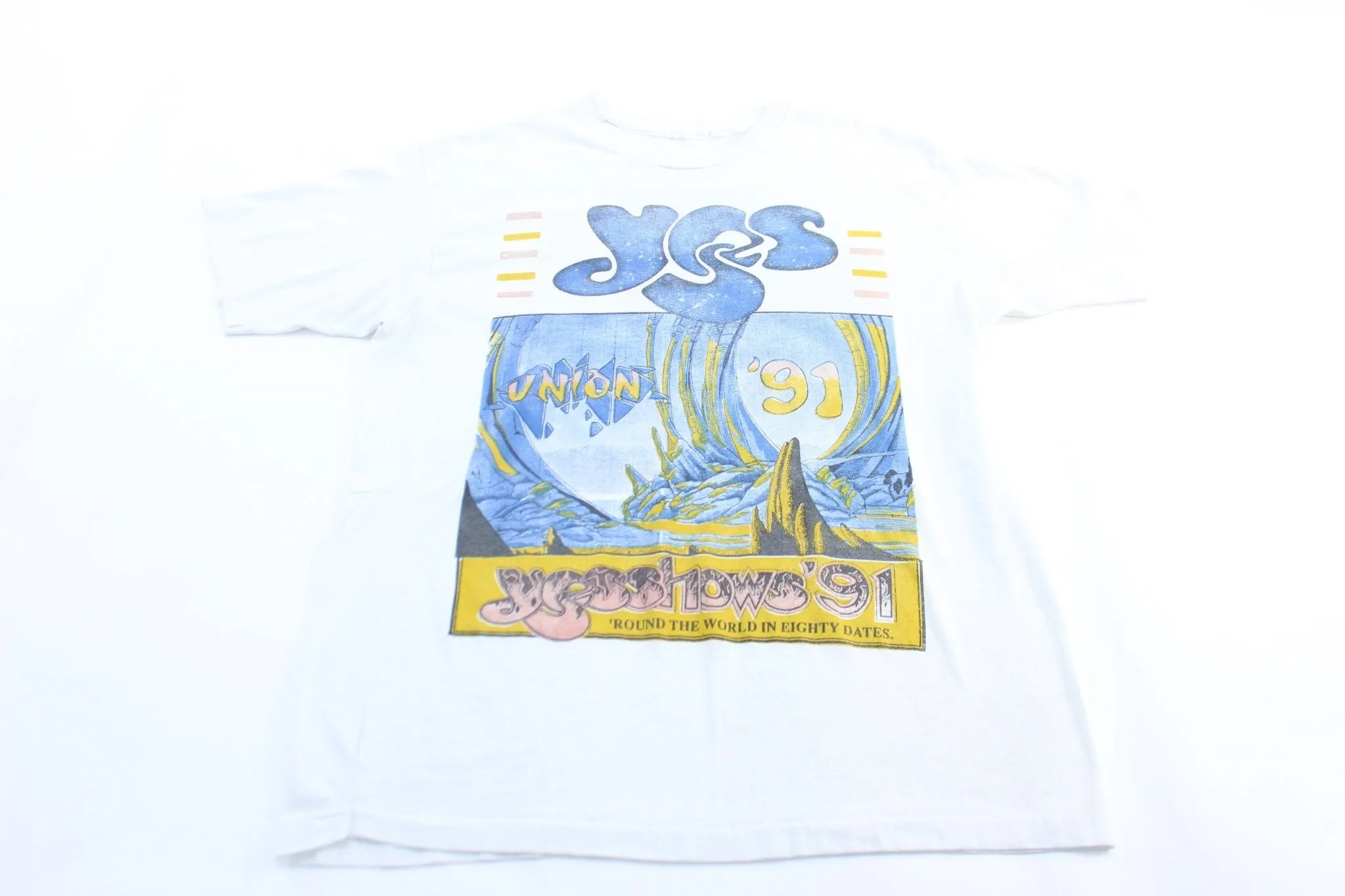 1996 Yes Union Round The World In Eighty Dates Tour T-Shirt