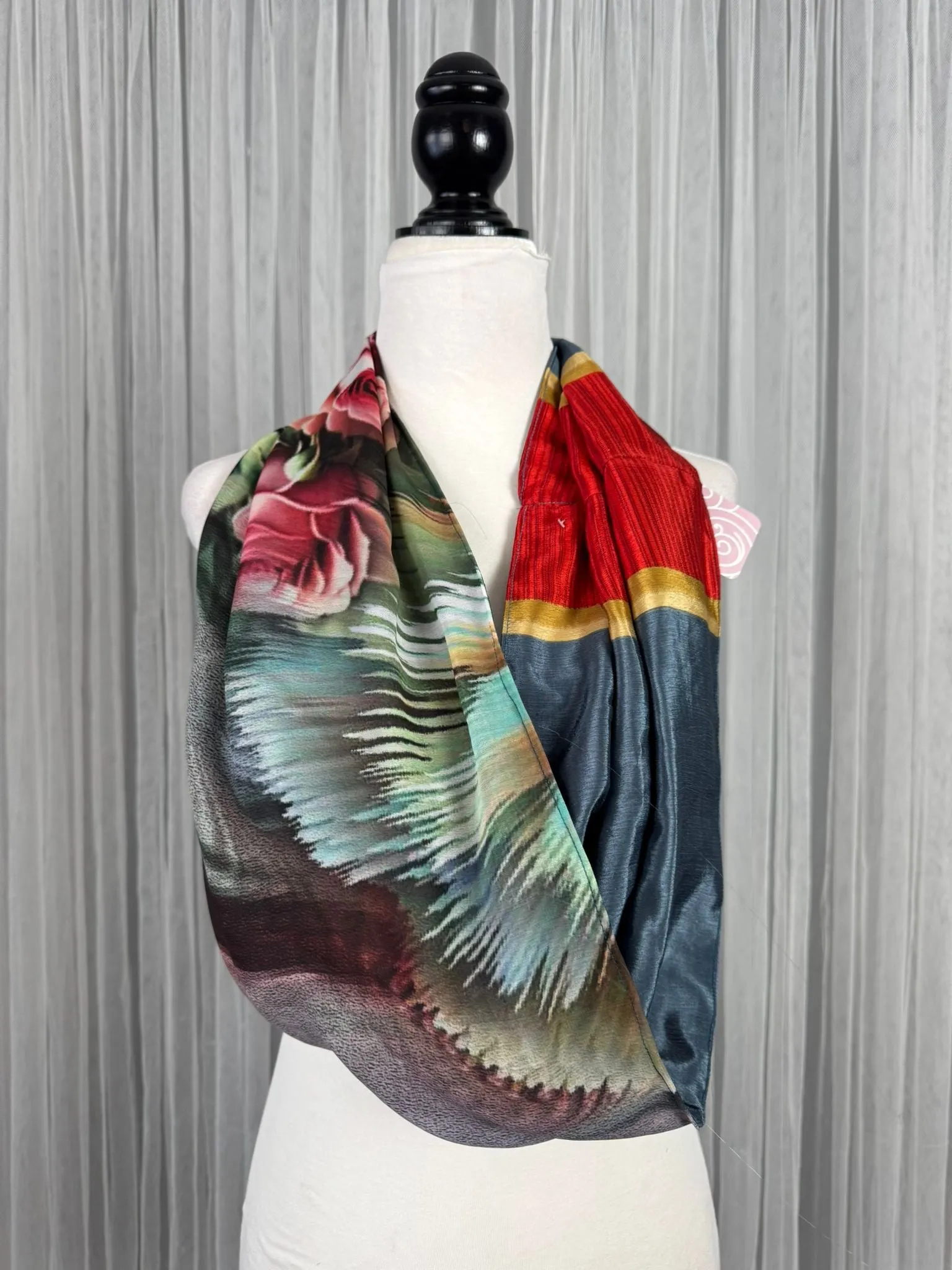 40 inch Reversible Infinity Scarf-J046