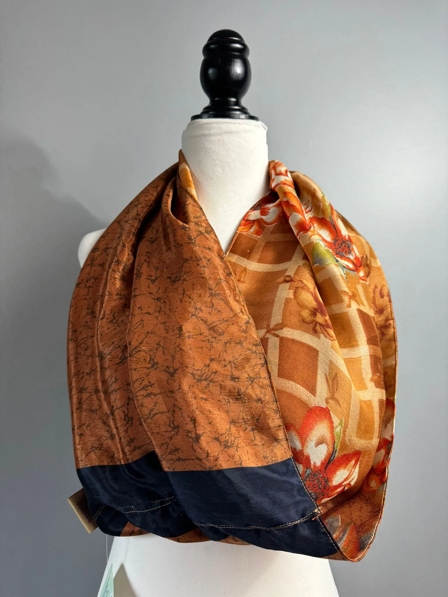 40 inch Reversible Infinity Scarf (short) E025