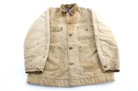 70's Carhartt Logo Patch Tan Chore Jacket