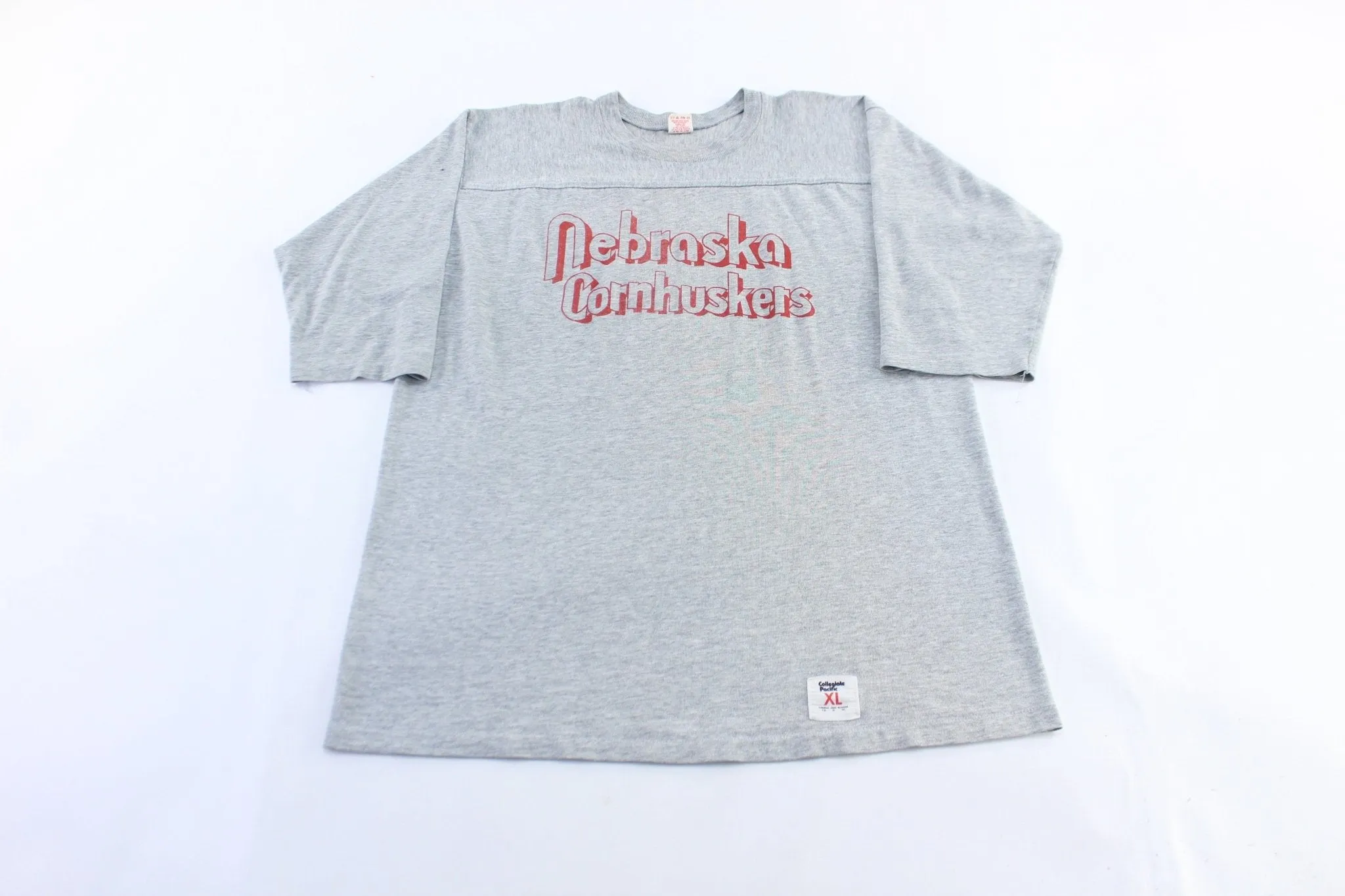 70's Nebraska Cornhuskers Grey T-Shirt