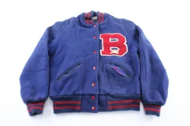 80's Howe's Athletic Red & Blue Cheerleader Varsity Jacket