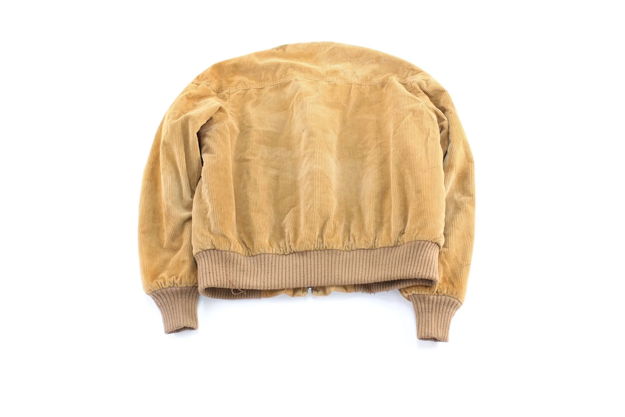 80's Lakeshire Tan Corduroy Zip Up Jacket