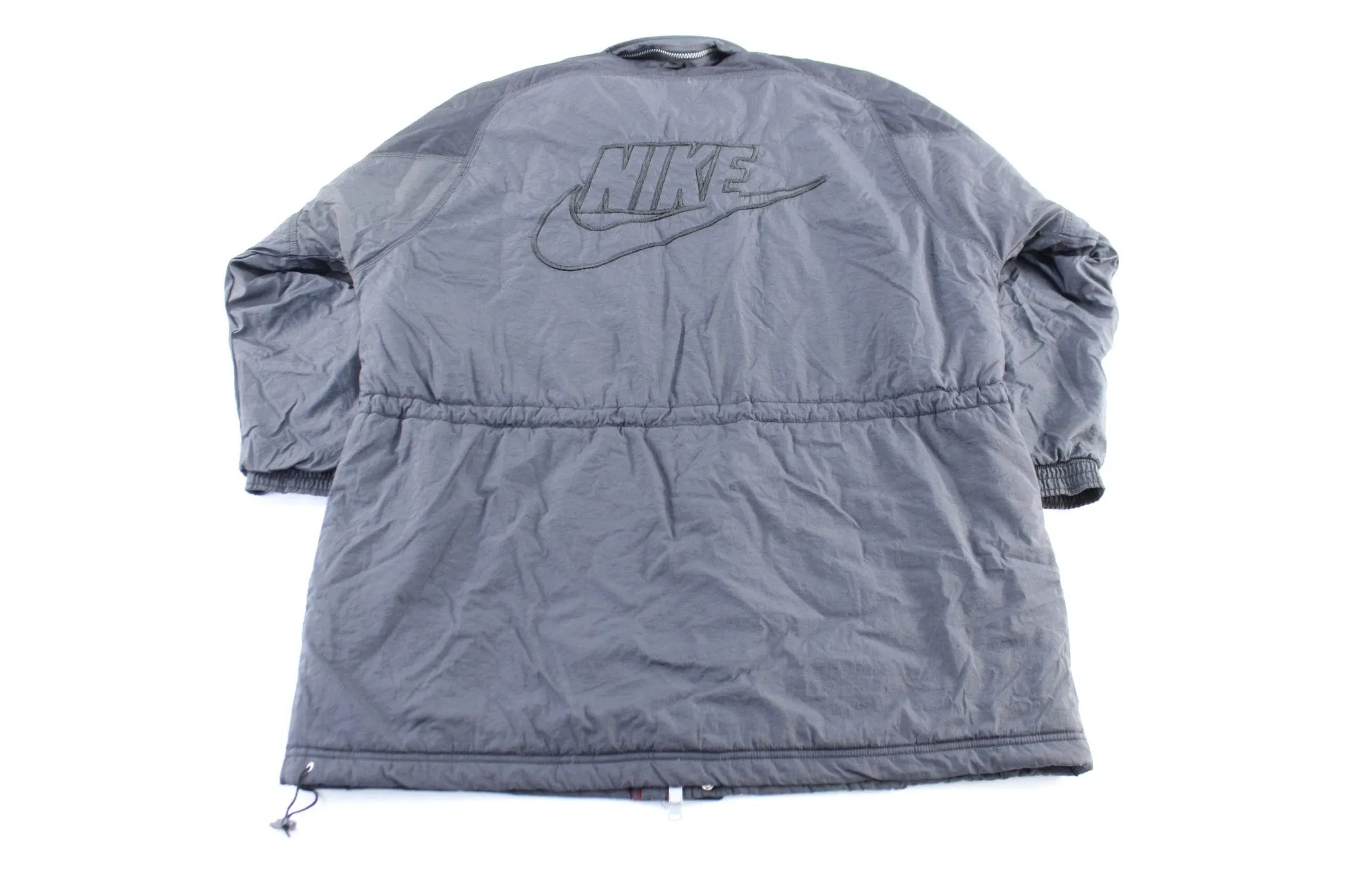 90's Nike Embroidered Logo Black Zip Up Jacket