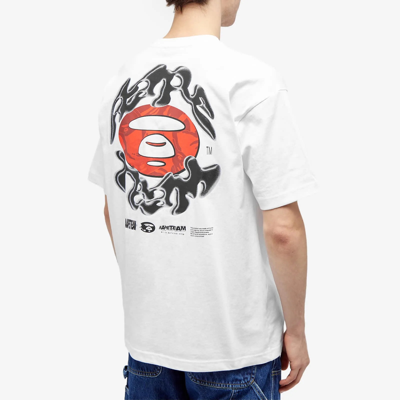 Aape Team World T-shirt, white