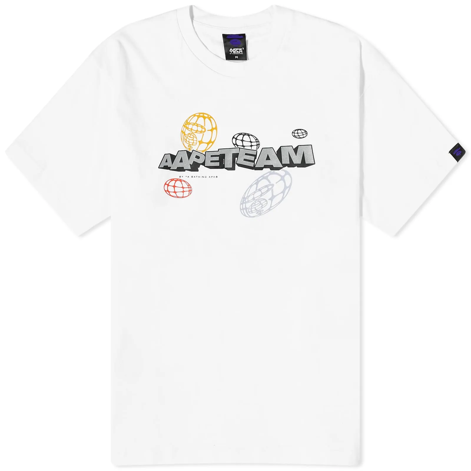 Aape Team World T-shirt, white