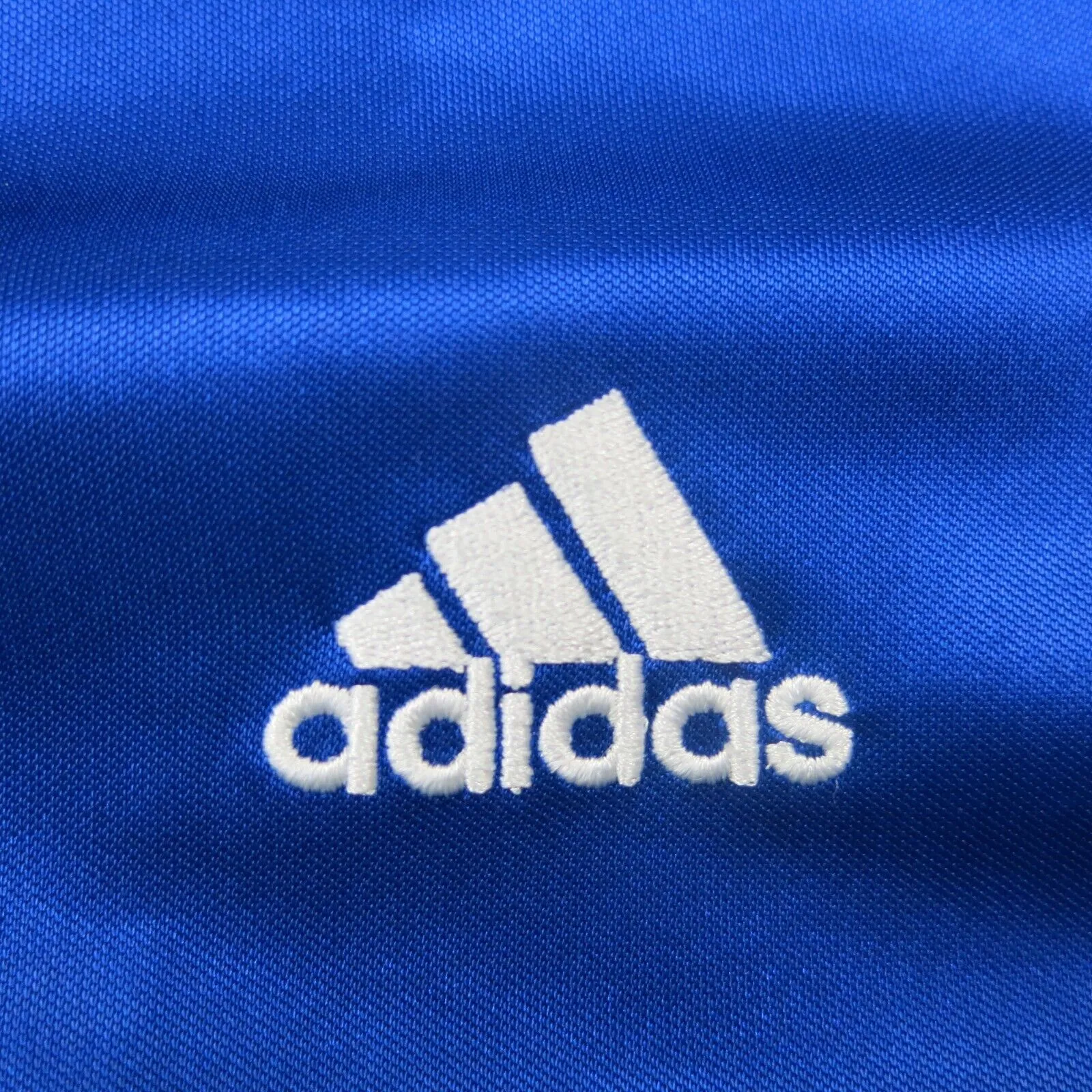 Adidas Mens Activewear Jacket Climalite Button Up Long Sleeve Navy Blue White L