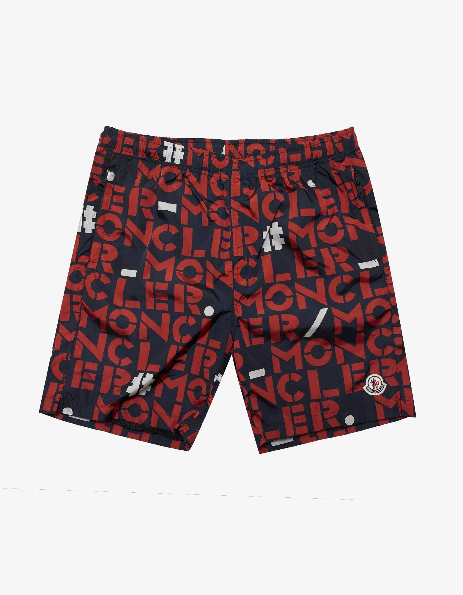 All-Over Logo Print Nylon Bermuda Shorts