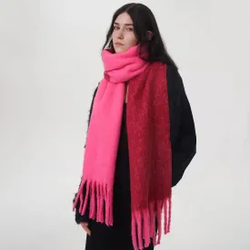 Autumn Winter Warm Cashmere Scarf - Two Color Stitching Long Muffler