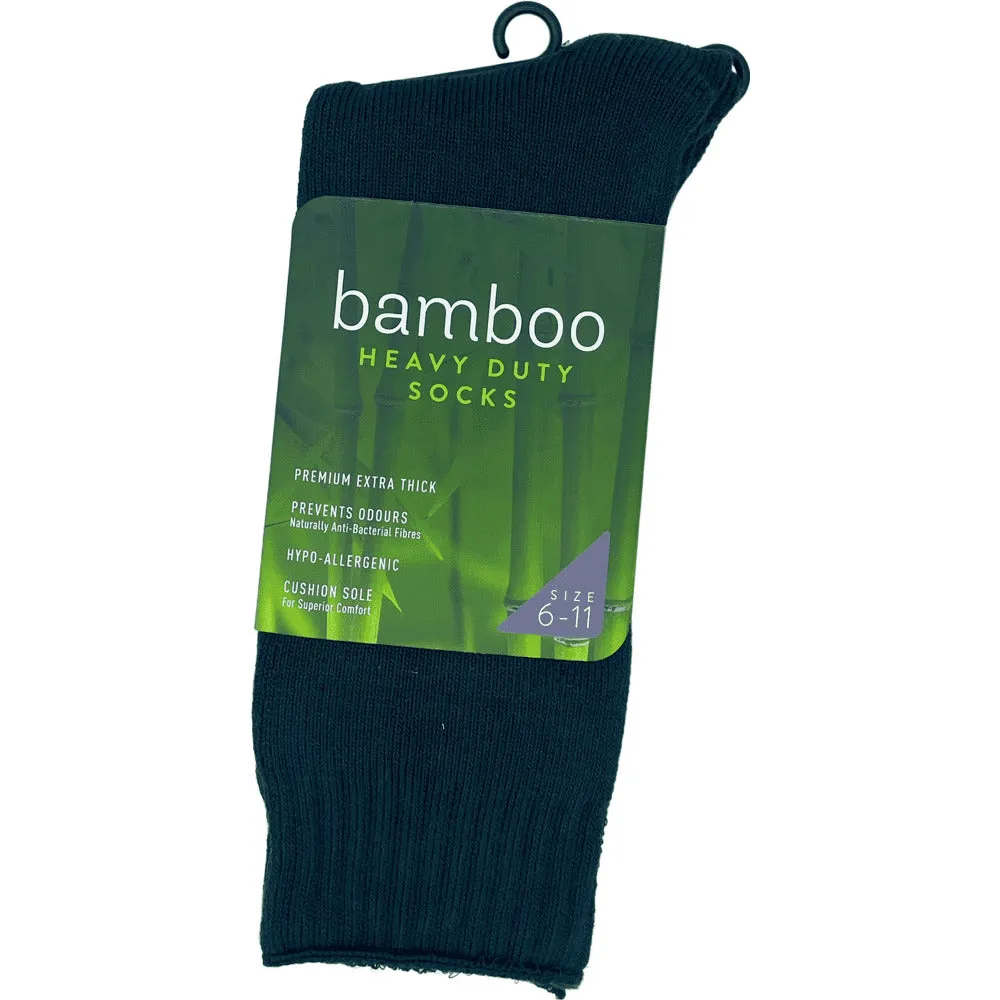 Bamboo Heavy Duty Socks - 1 Pack - Bottle Green