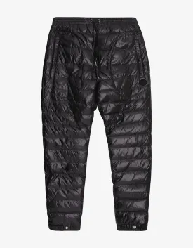 Black Nylon Down Sports Trousers