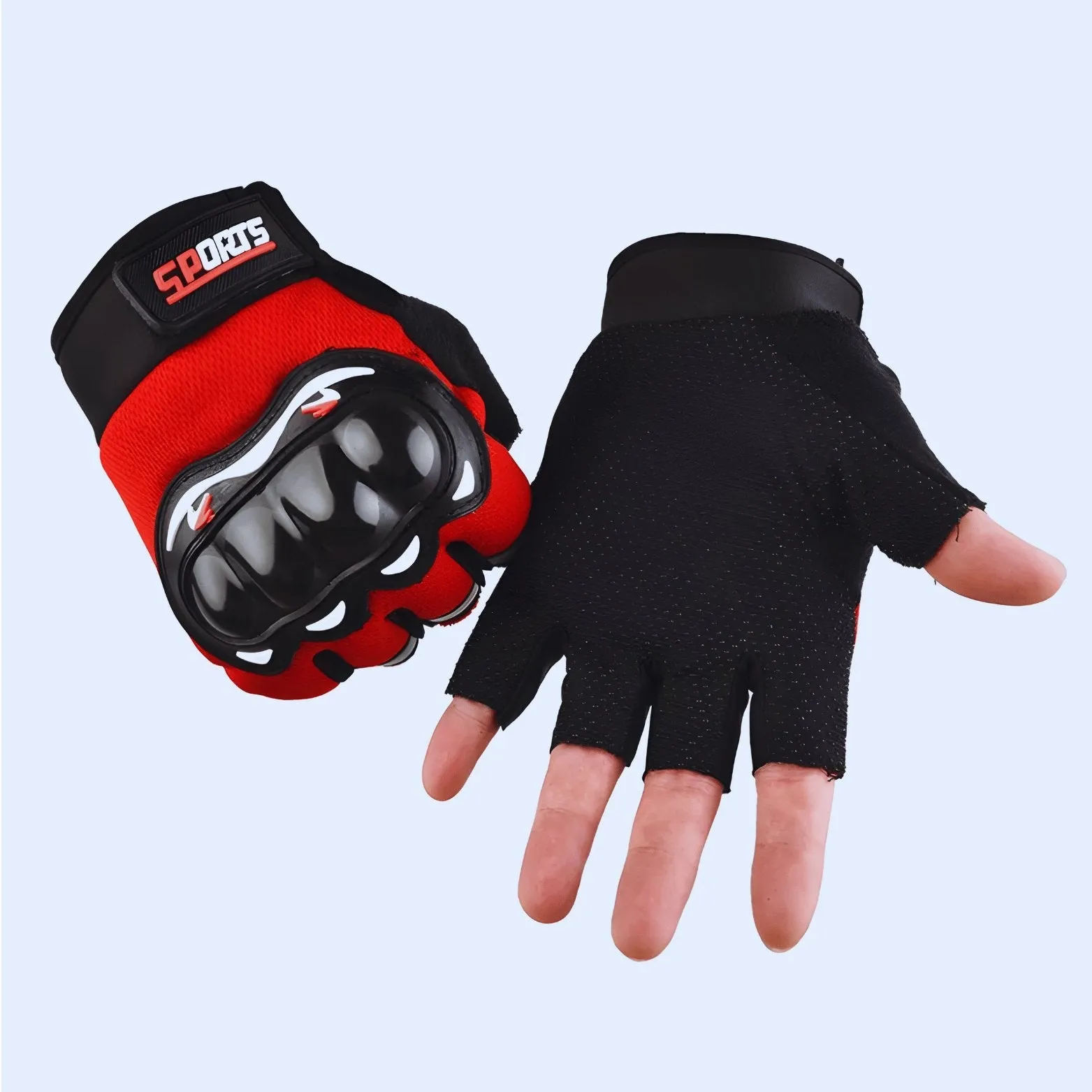 Breathable Half-Finger Fitness Gloves - Perfect for Weightlifting, Cycling, and Gym Workouts