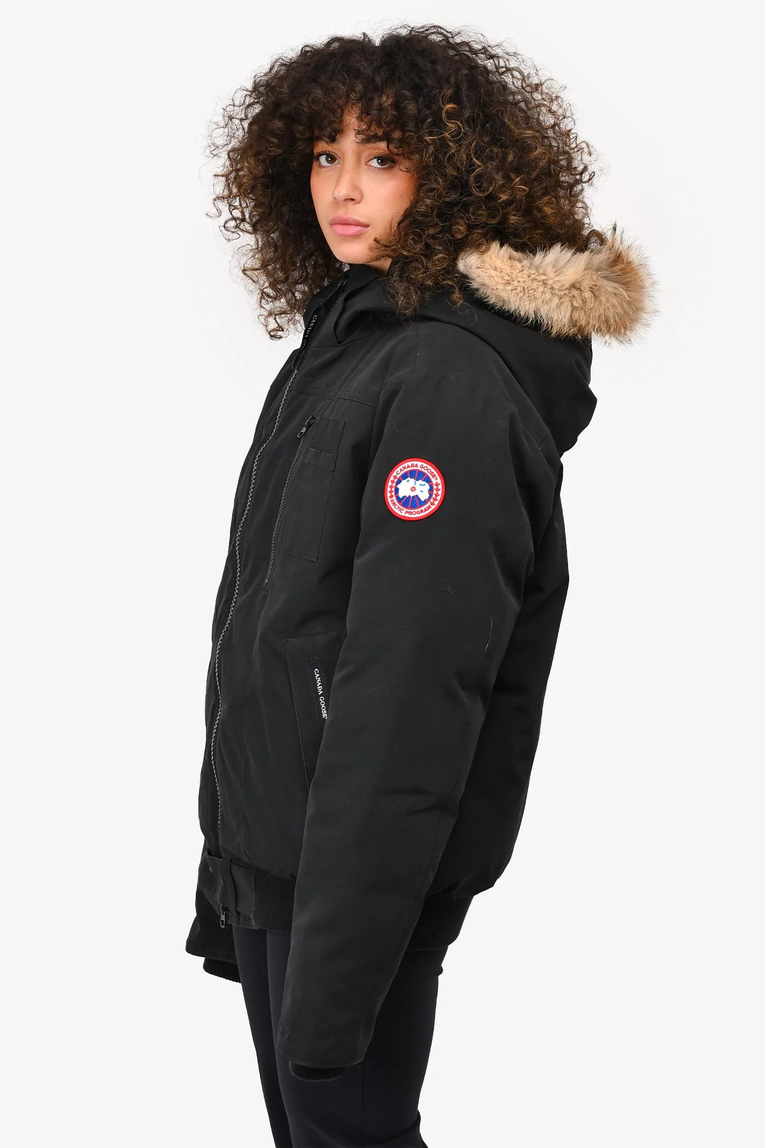 Canada Goose Black Bomber Jacket Mens Size L Mens