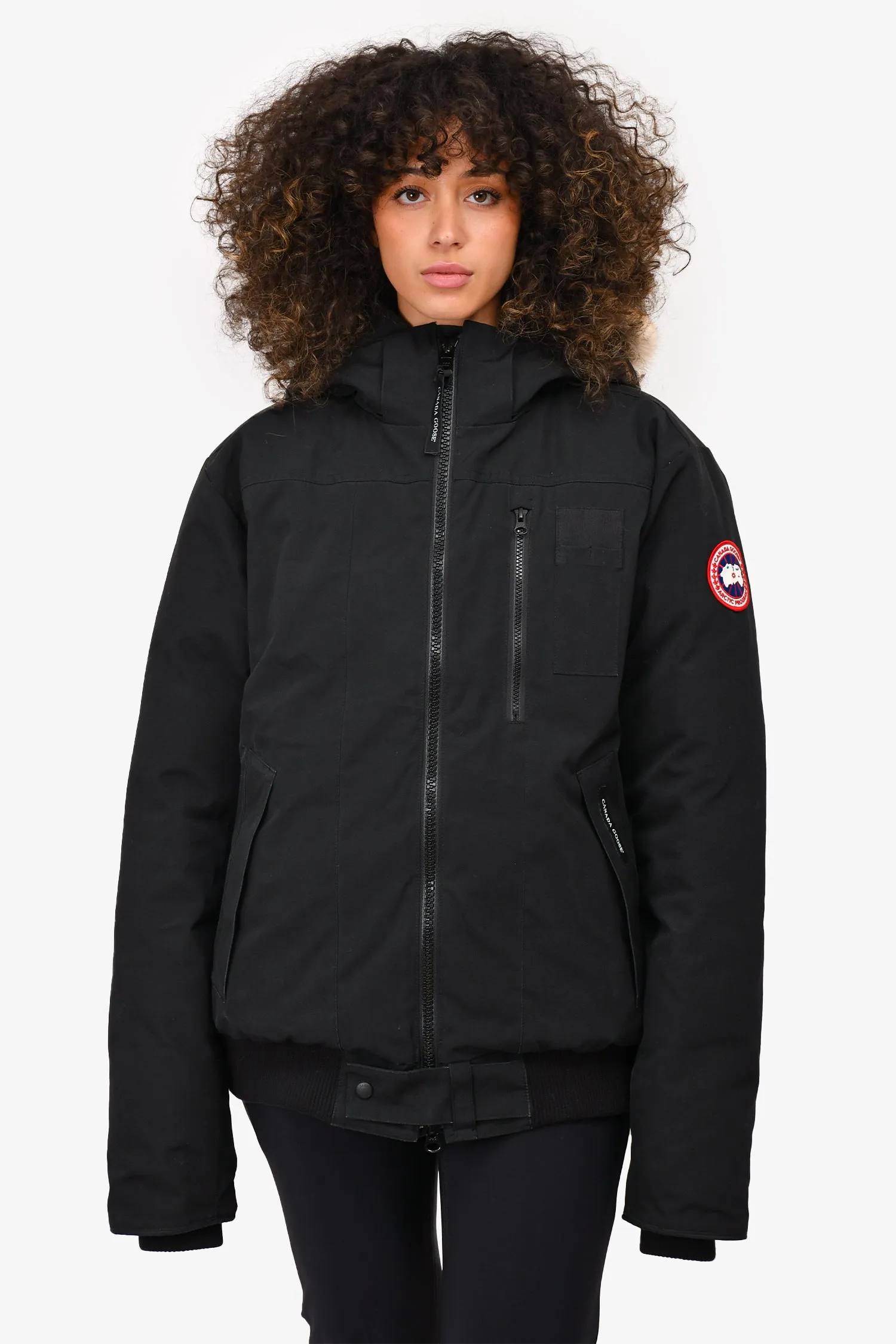 Canada Goose Black Bomber Jacket Mens Size L Mens