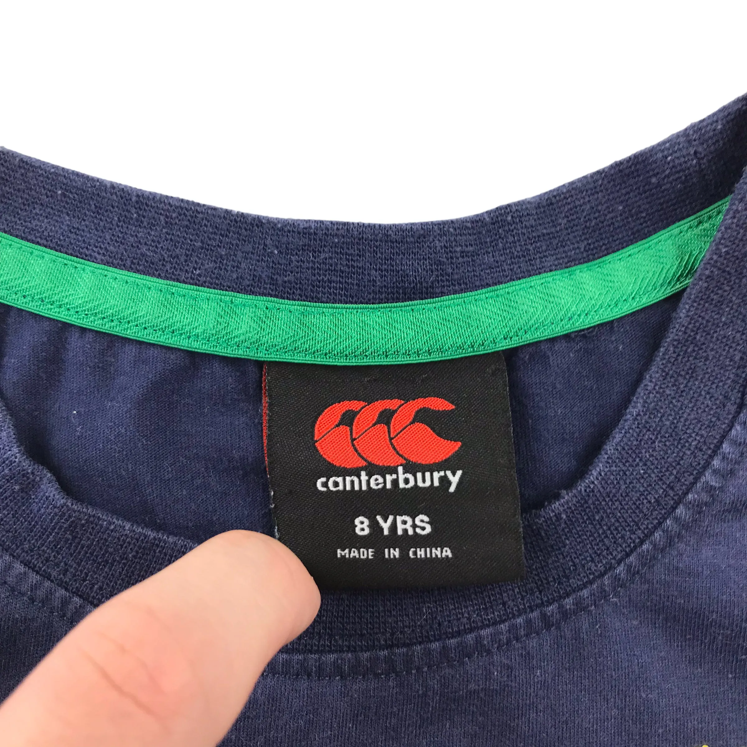 Canterbury t-shirt 7-8 years navy British and Irish Lions short sleeve