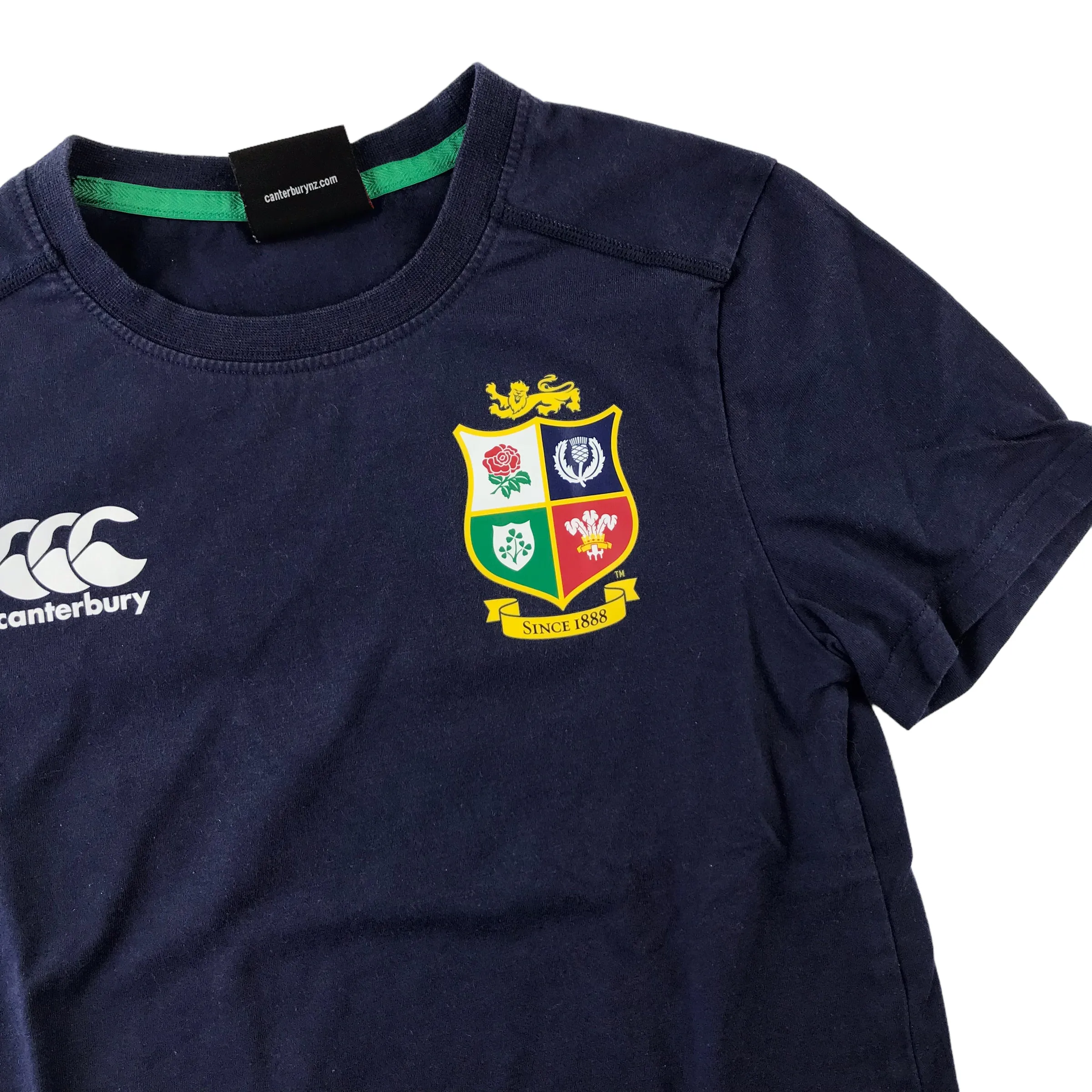 Canterbury t-shirt 7-8 years navy British and Irish Lions short sleeve