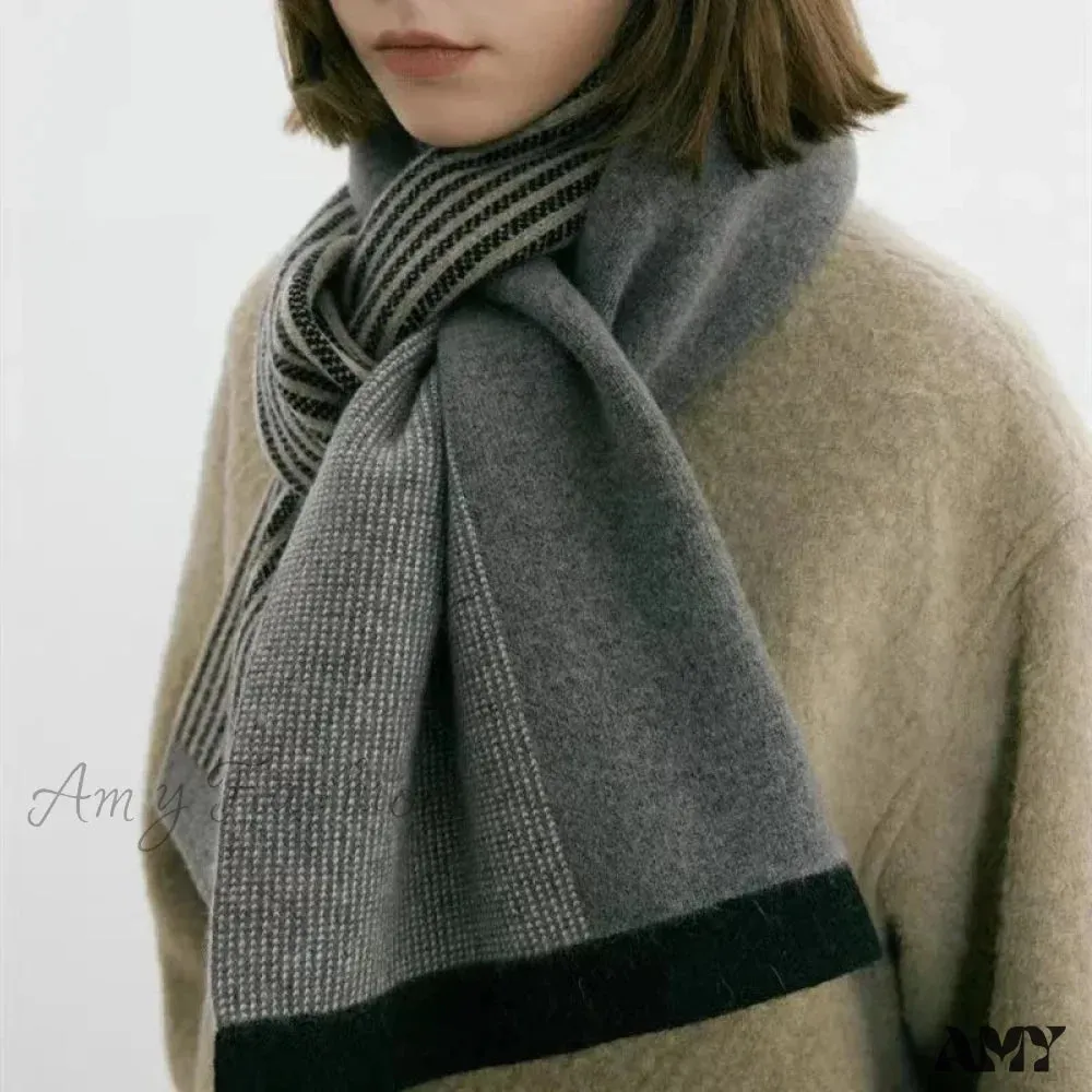 Cashmere Winter Scarf for Women - Designer Knit Warmth