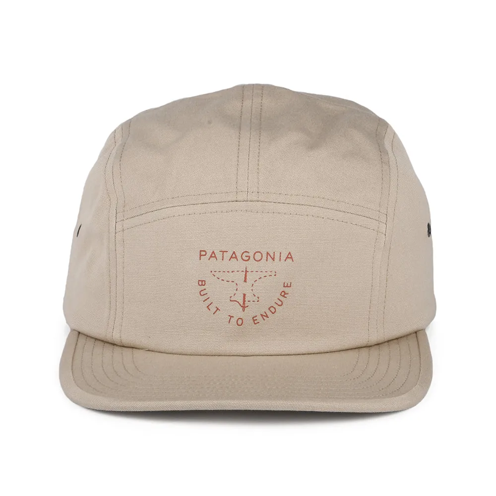 Casquette 5 Panel Forge Mark Crest Maclure en Coton Bio beige sable PATAGONIA