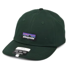 Casquette en Coton Bio P-6 Label Trad vert foncé PATAGONIA