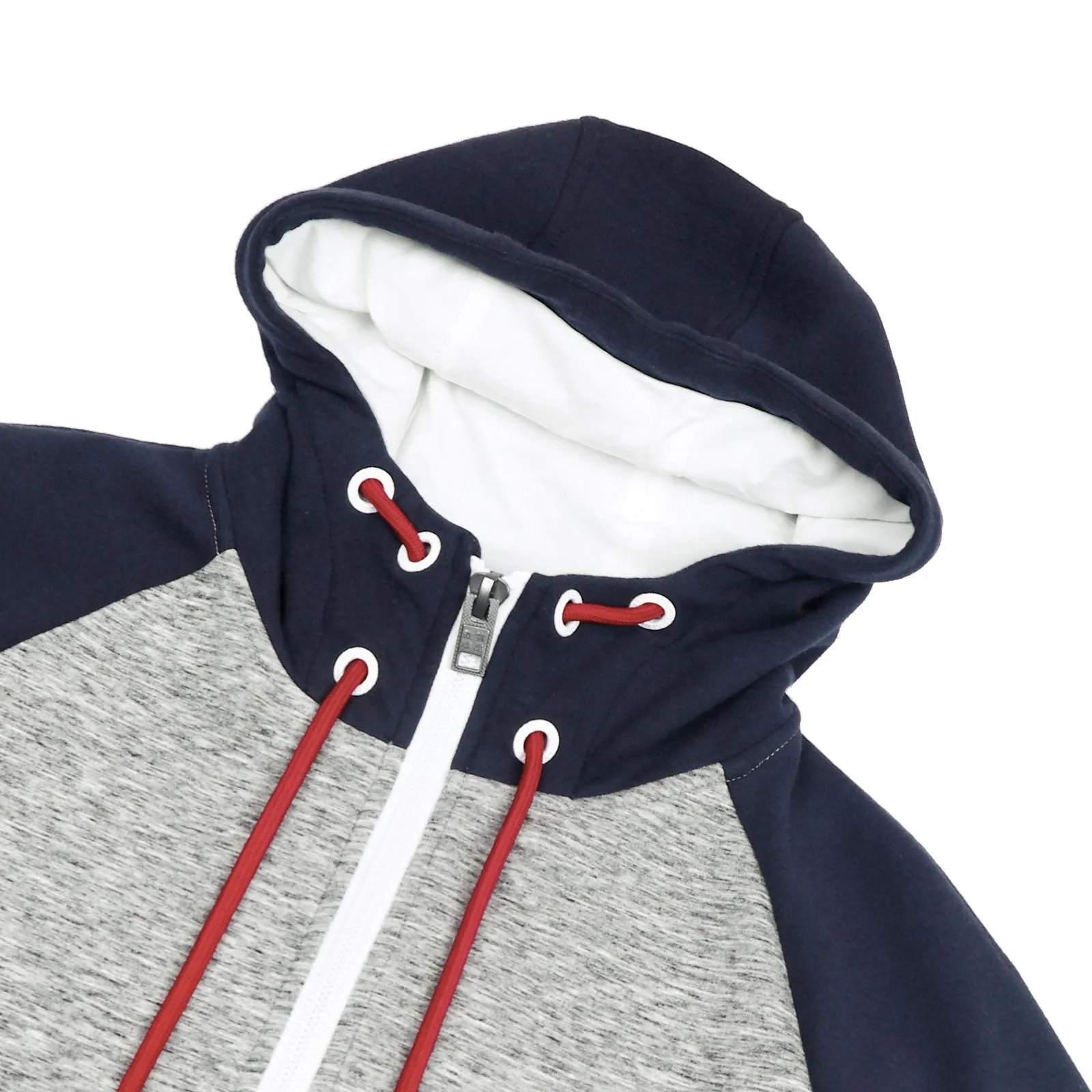 Contrast stretch Scuba Hoodie Sweatshirt