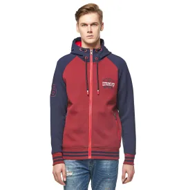 Contrast stretch Scuba Hoodie Sweatshirt