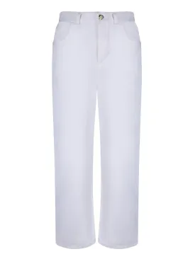 Cotton white trousers