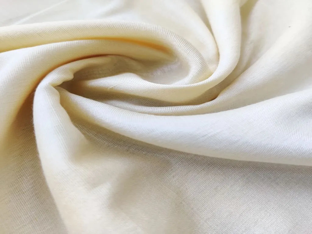 Cream Plain Shantoon Fabric