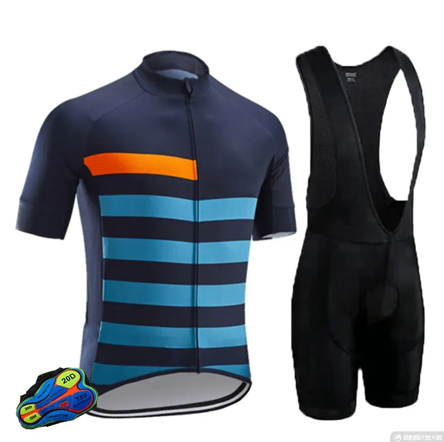 Custom Men's Mountain Bike Riding Clothes Breathable Bicycle Clothing Long-Sleeved Cycling Clothing Sets