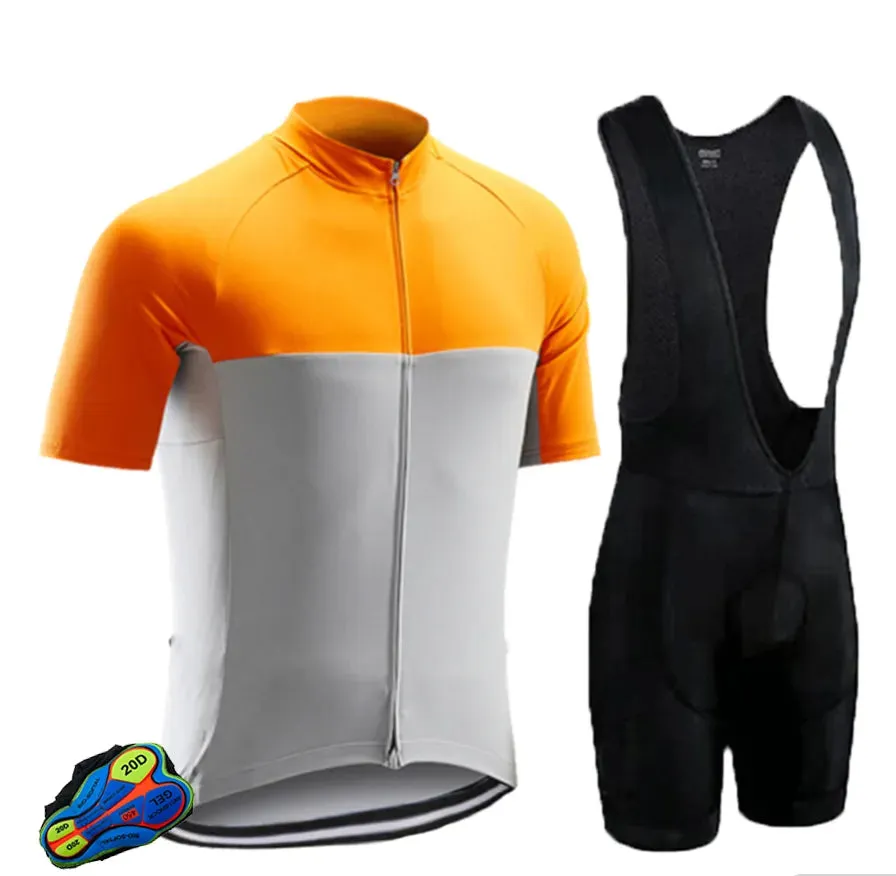 Custom Men's Mountain Bike Riding Clothes Breathable Bicycle Clothing Long-Sleeved Cycling Clothing Sets