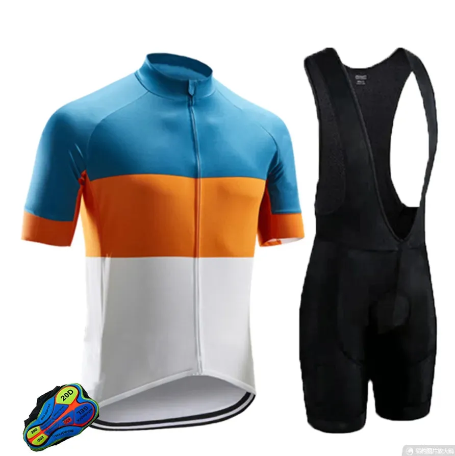 Custom Men's Mountain Bike Riding Clothes Breathable Bicycle Clothing Long-Sleeved Cycling Clothing Sets