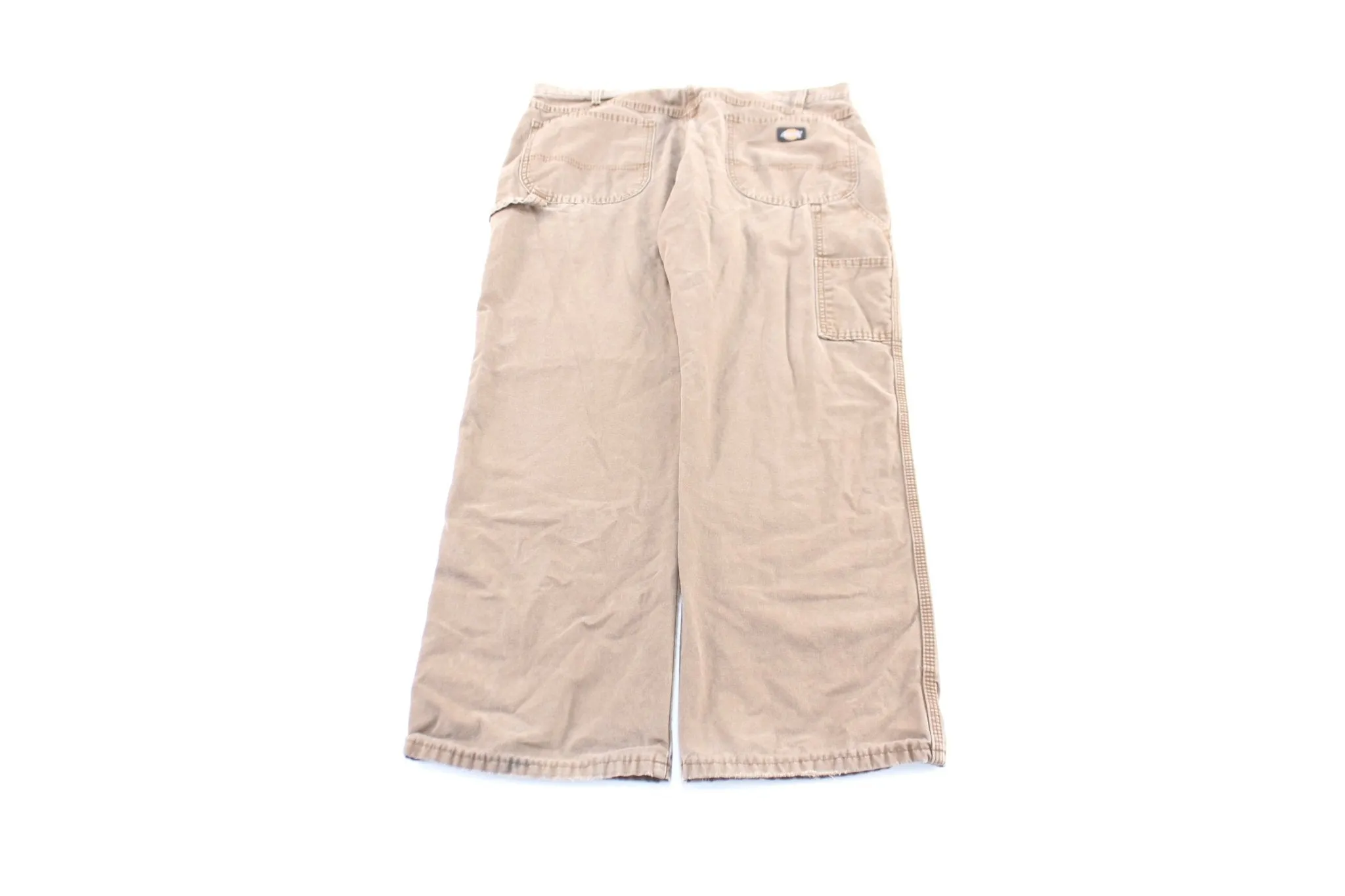 Dickies Logo Patch Brown Workwear Pants