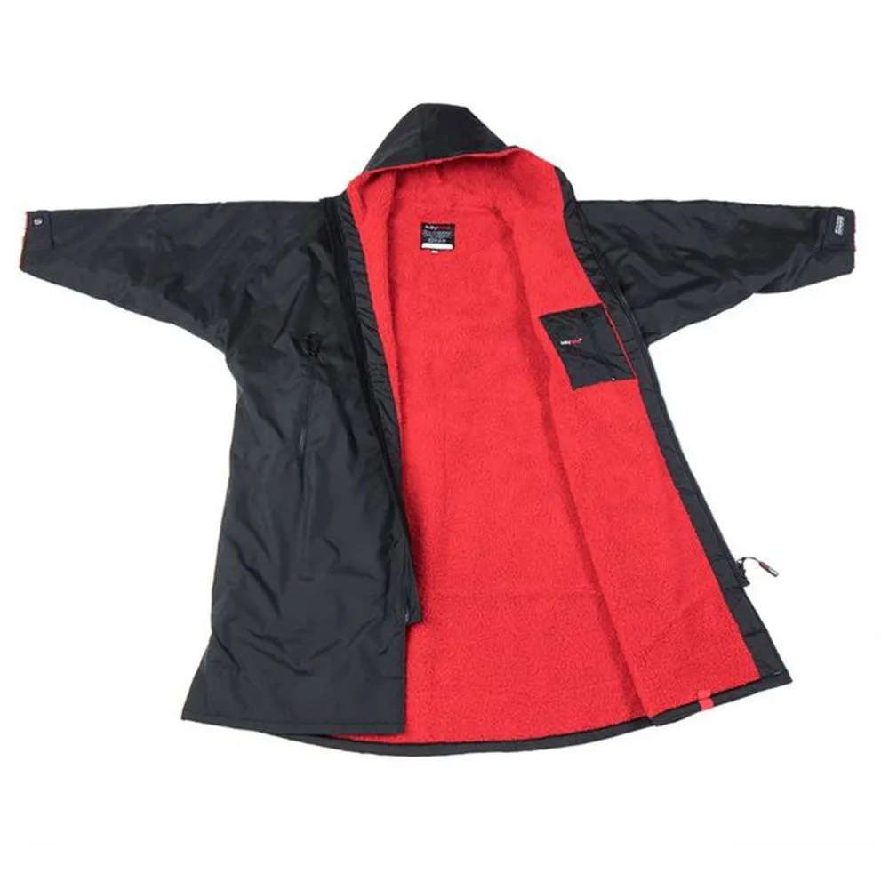 Dryrobe Advance Long Sleeve - Black Red XLarge