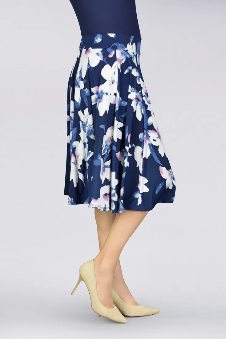 En Femme Flowing Swing Midi Skirt