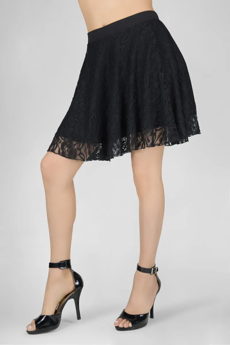 En Femme Lace Swing Skirt