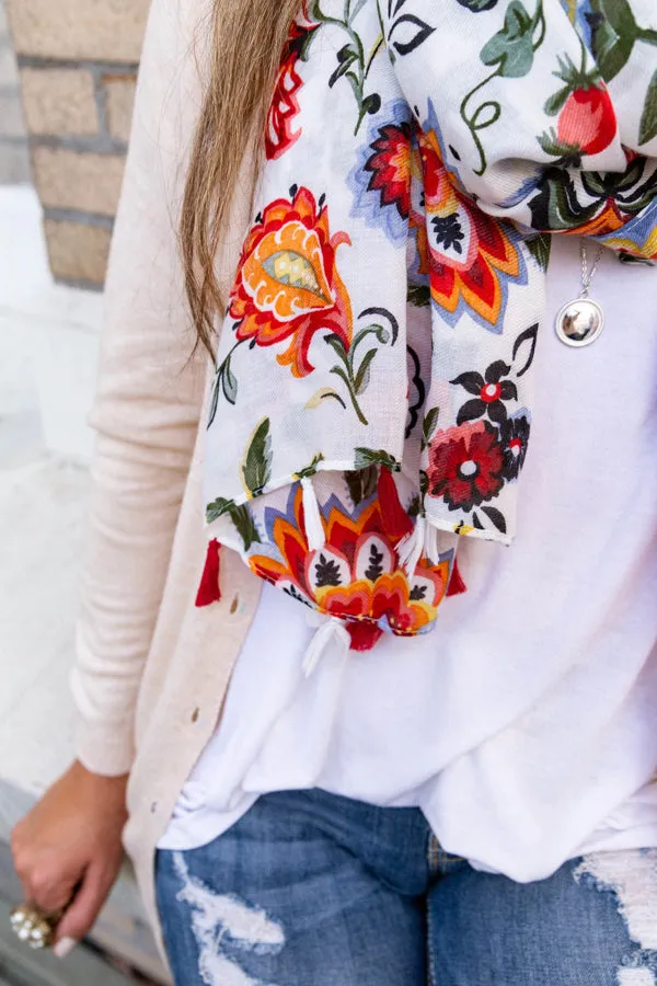 Fall Tassel Scarves