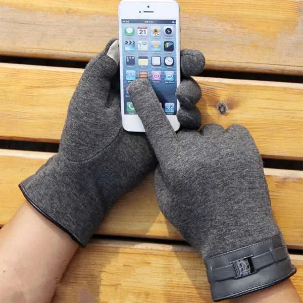 Fashion New Winter Warm Men's Gloves/Mitten ipad/iphone Touch Gloves Plus Velvet Drive Gloves