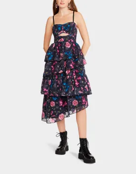 FLORA TULLE DRESS BLACK