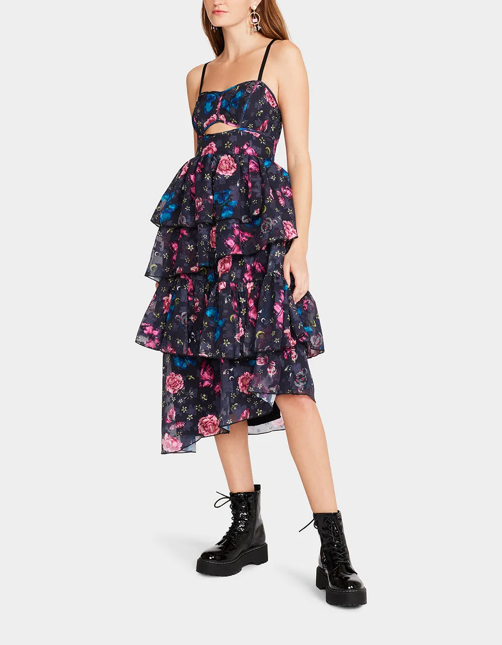 FLORA TULLE DRESS BLACK