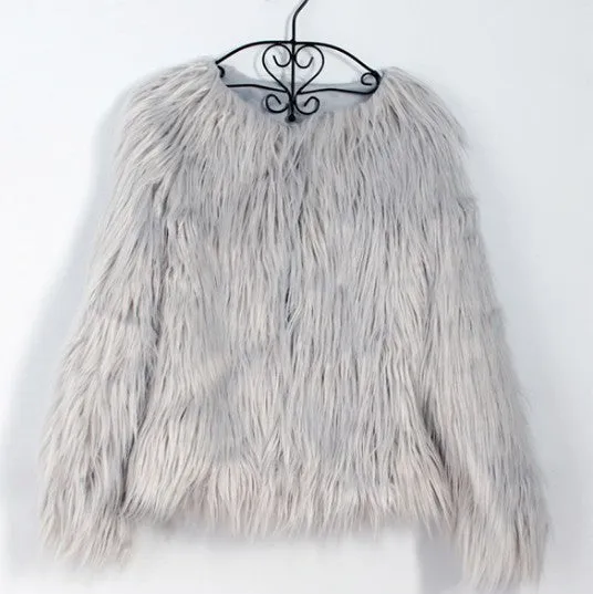 Fluffy Faux Fur Coat