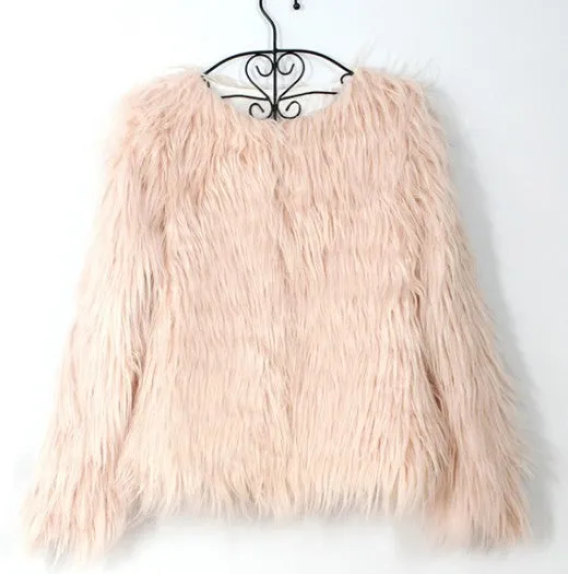 Fluffy Faux Fur Coat