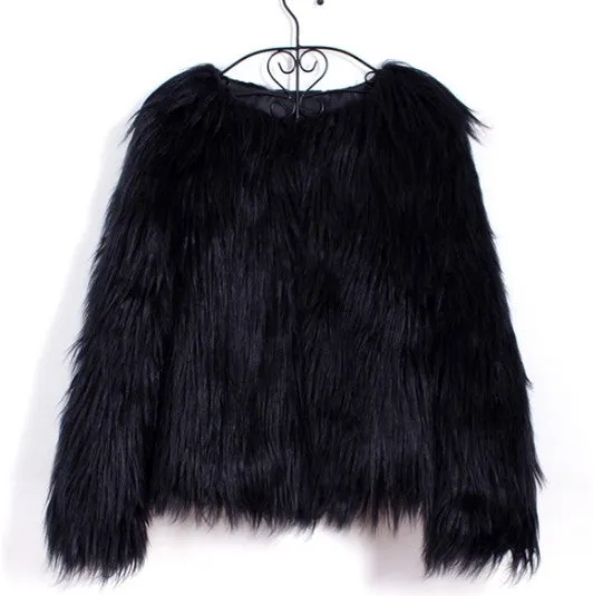 Fluffy Faux Fur Coat