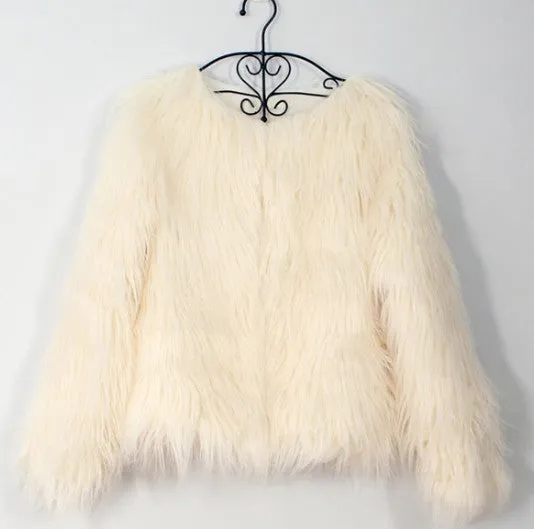 Fluffy Faux Fur Coat