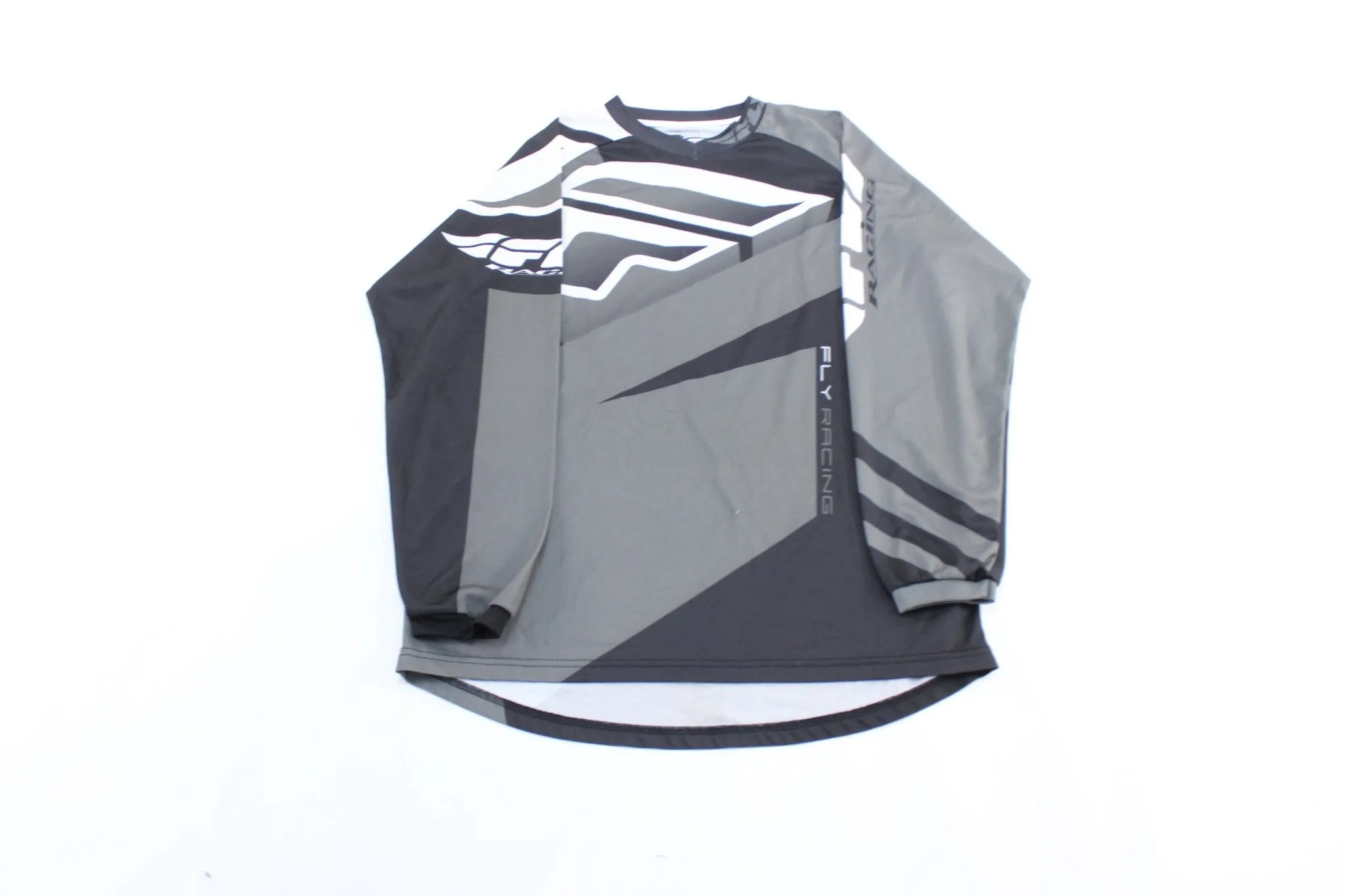 Fly Racing Logo Grey, Black, & White Jersey