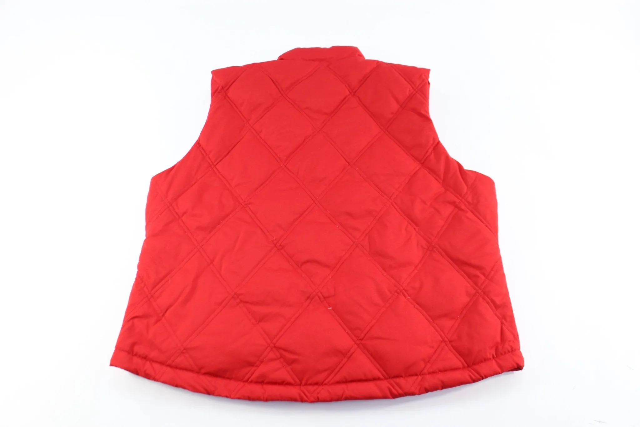 Gap Red Quilted Zip Up Vest