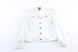 Girls Tommy Jeans White Denim Jacket