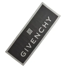 Givenchy Scarf Black Gray Logo Design - Lightweight Wool Silk Shawl SALE