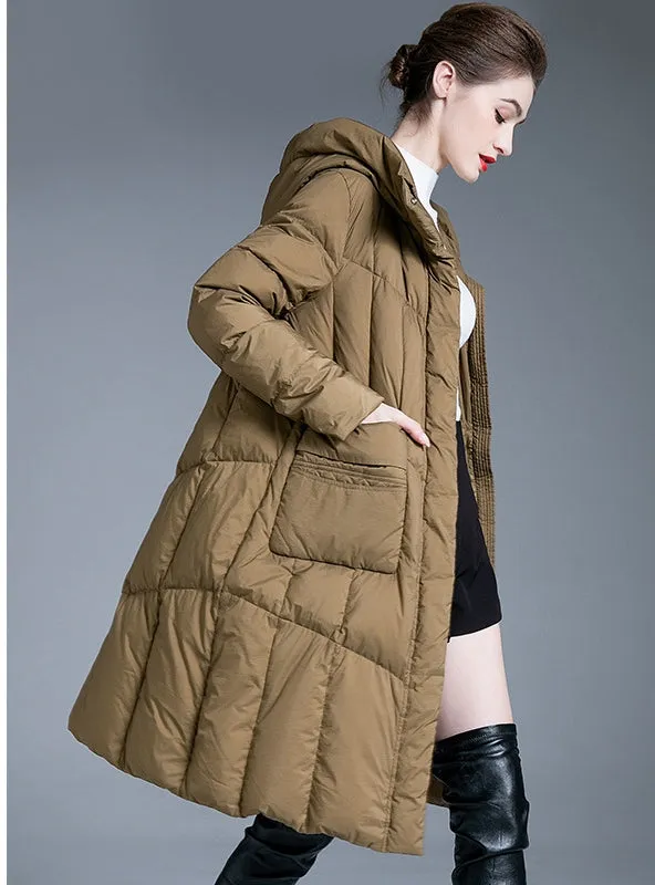 Hooded Slim Casual Fashion Warm Coat