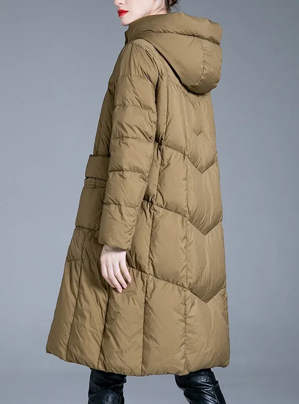 Hooded Slim Casual Fashion Warm Coat