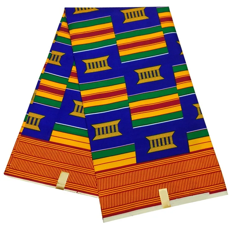 Kente Fabric 6 Yards Ankara African Wax Prints