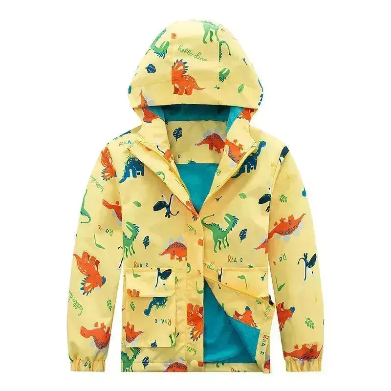 Kids' Coat Windproof Waterproof Jacket Fleece-lined Camouflage Clothing